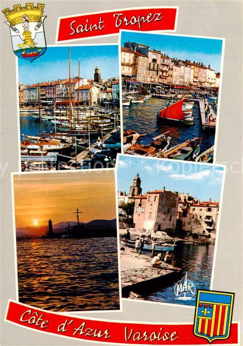 Saint Tropez Var Le Port Coucher de Soleil Vieux port de