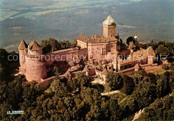 Haut-Koenigsbourg Hohkoenigsburg Le Chateau du Haut Koenigsbourg Vue aer