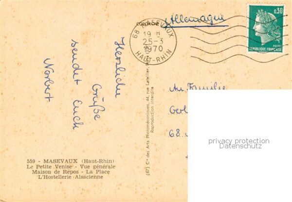 Masevaux 68 Alsace Vue partielle – Bild 2