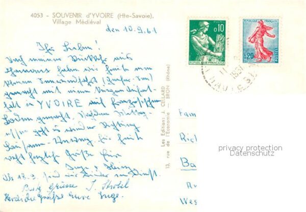 Yvoire 74 Haute-Savoie Lac Leman Village medieval Vue d_ensemb – Bild 2