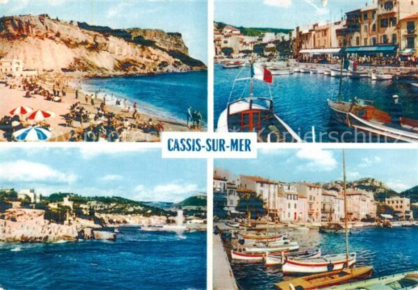 Cassis 13 La plage Le port