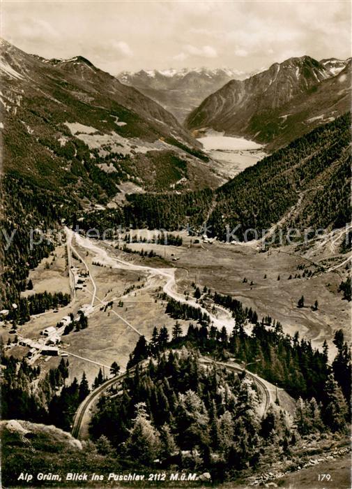 Alp Gruem Blick ins Puschlav