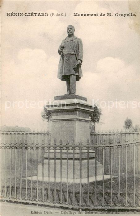 Henin-Lietard 62 Pas-de-Calais Monument de M Gruyelle