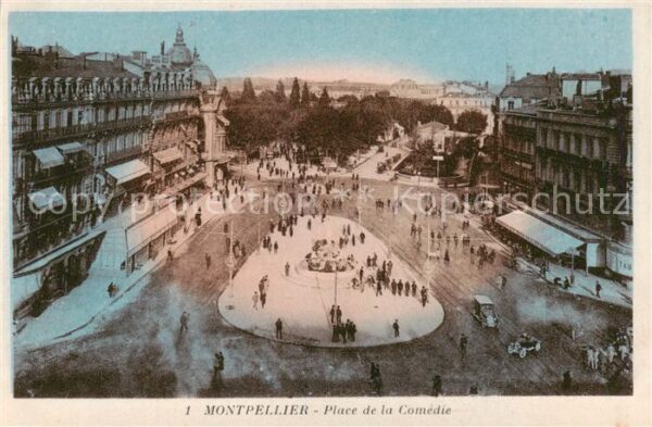 Montpellier Herault Place de la Comedie