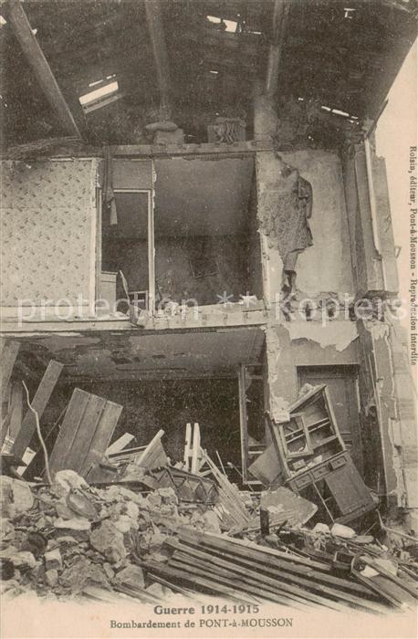 Pont-a-Mousson 54 WK1 Bombardement de Pont-a-Mousson