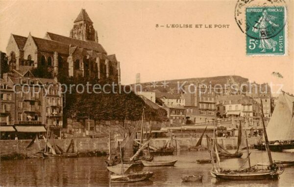 Mesnil-Val Criel-sur-Mer 76 Eglise et le Port