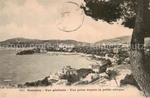 Beaulieu -sur-Mer 06 Alpes-Maritimes Vue generale Vue prise depuis la petite