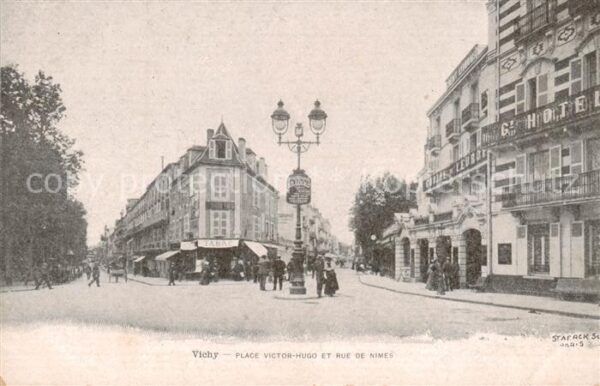 Vichy 03 Allier Place Victor Hugo et Rue de Nimes