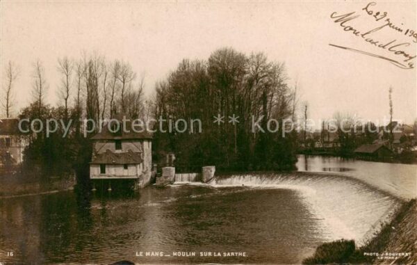Le Mans Sarthe Moulin sur la Sarthe