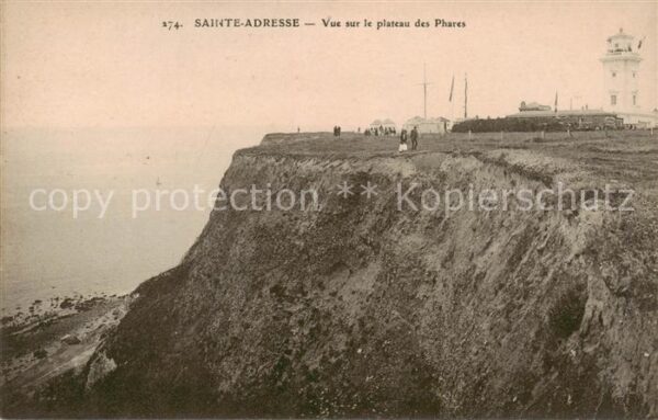 Sainte-Adresse Vue sur le plateau des Phares