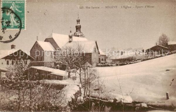 Megeve 74 Haute-Savoie Eglise Sports d_Hiver