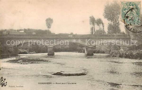 Connerre 72 Sarthe Pont sur l_Huisne