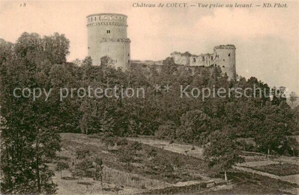 Coucy-le-Chateau-Auffrique 02 Aisne Vue prise au levant