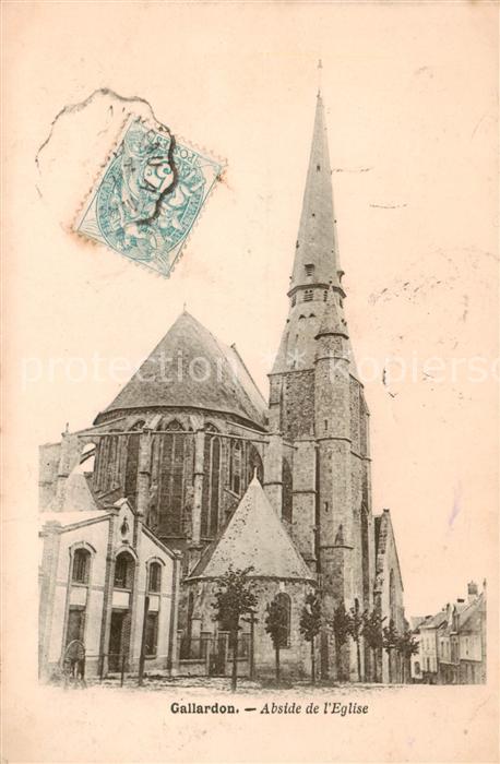 Gallardon 28 Abside de l'Eglise