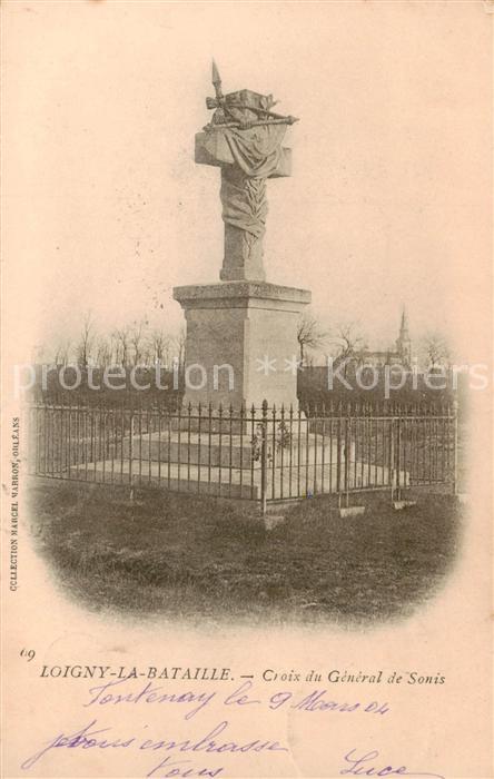 Loigny-la-Bataille 28 Eure-et-Loir Croix du General de Sonis