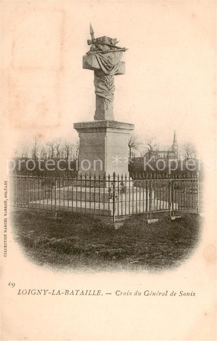 Loigny-la-Bataille 28 Eure-et-Loir Croix du General de Sonis
