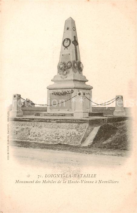 Loigny-la-Bataille 28 Eure-et-Loir Monument des Mobiles de la Haute Vienne