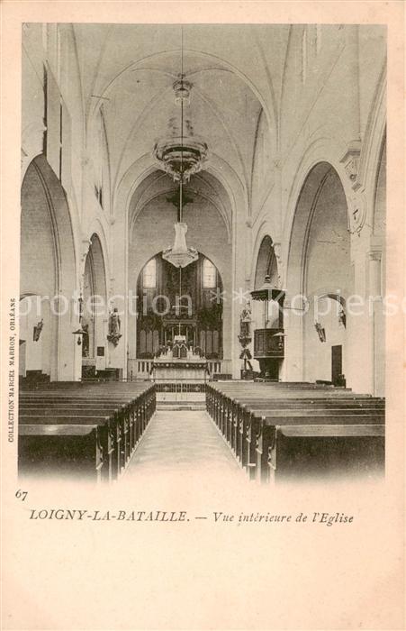 Loigny-la-Bataille 28 Eure-et-Loir Vue interieure de l'Eglise
