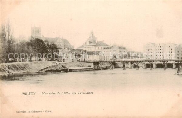 Meaux 77 Vue prise de l’Allee des Trinitaires