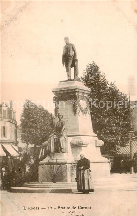 Limoges 87 Statue de Carnot