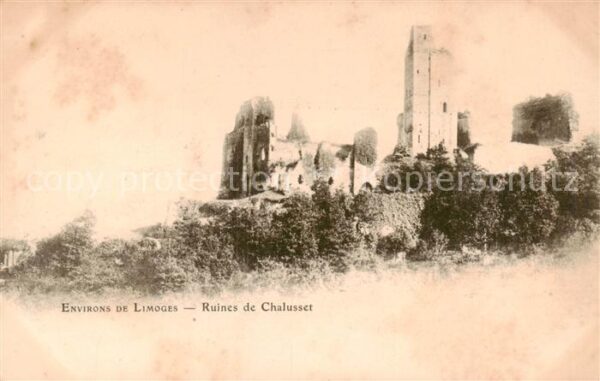 Limoges 87 Ruines de Chalusset