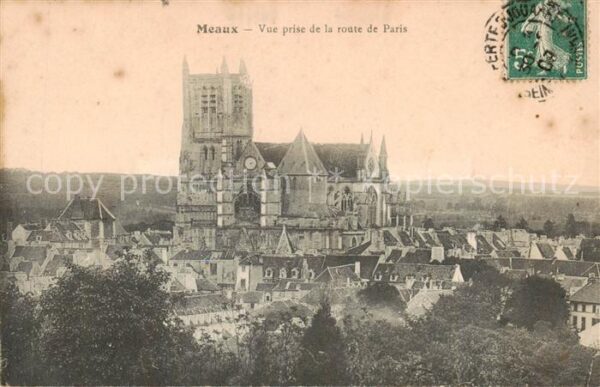Meaux 77 Vue prise de la route de Paris