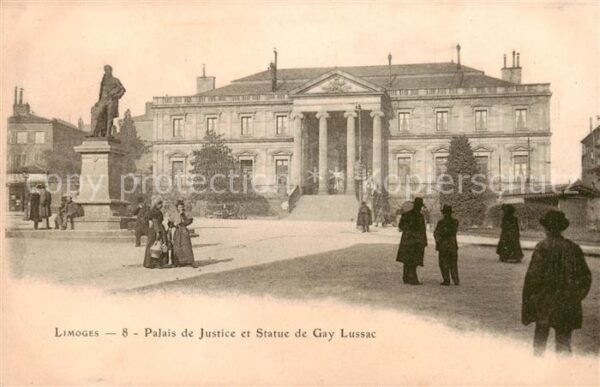 Limoges 87 Palais de Justice et Statue de Gay Luss