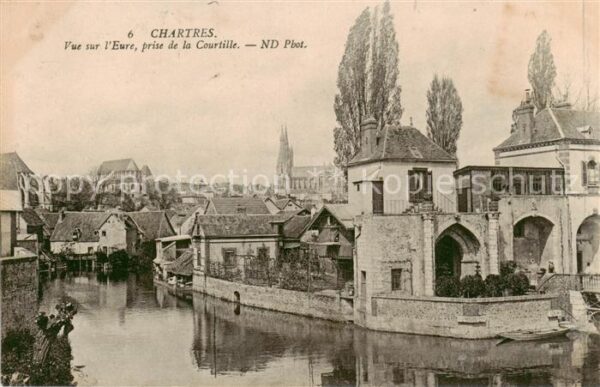Chartres 28 Vue sur l’Eure prise