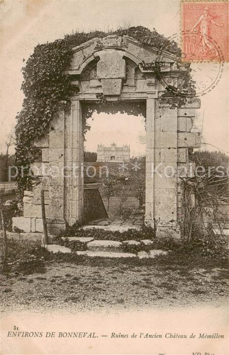 Bonneval 28 d Eure-et-Loir Ruines de l ancien Chateau de Mémillon