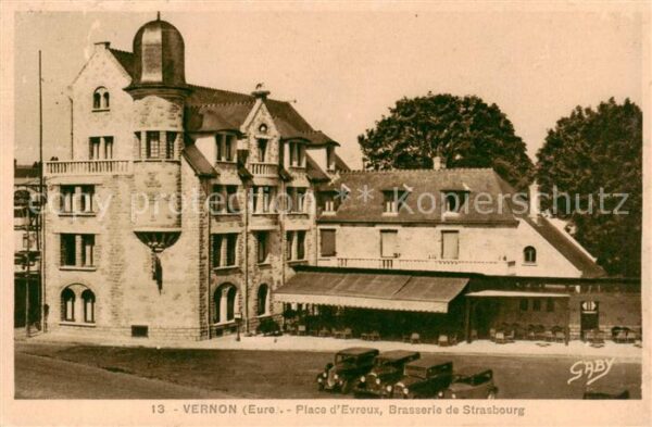 Vernon 27 Eure Place d Evreux Brasserie de Strasbourg