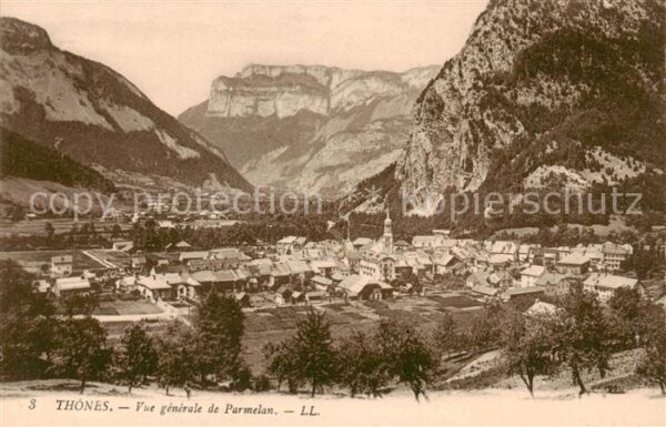 Thones 74 Haute-Savoie Vue Generale et Parmelan Alpes Massiv d