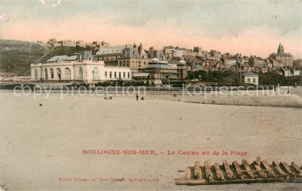 Boulogne-sur-Mer 62 Le Casino vu de la Plage
