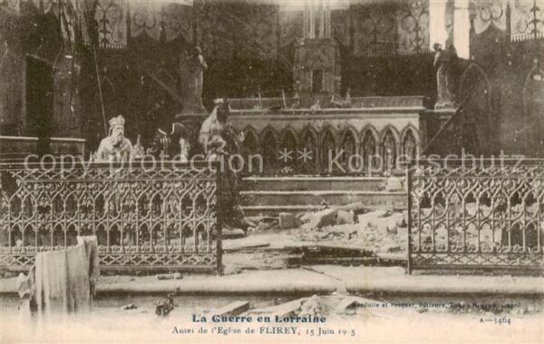 Flirey 54 Meurthe-et-Moselle Autel de l’Eglise de Flirey