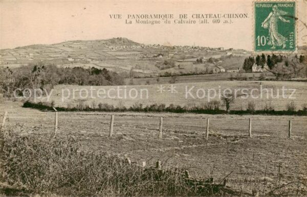 Chateau-Chinon 58 Nievre La Montagne du Calvaire