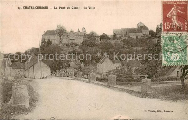 Chatel-Censoir Le Pont du Canal La Ville