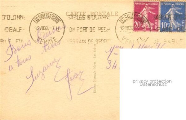 Les Sables-d Olonne 85 Vue generale de la Plage – Bild 2