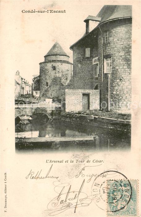Conde-sur-l Escaut 59 Nord Arsenal et la Tour de Cesar