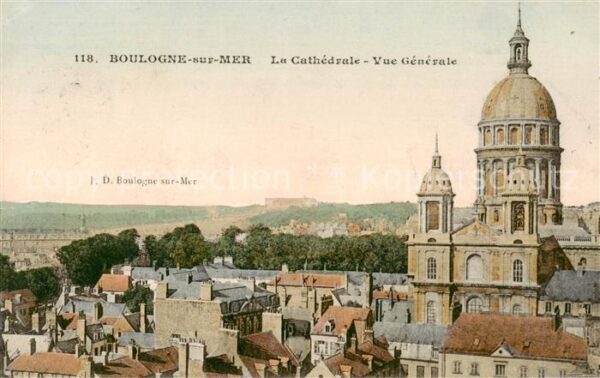 Boulogne 62-sur-Mer La Cathedrale Vue generale