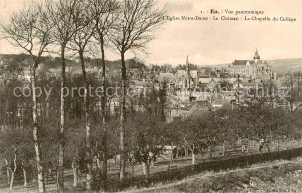 Eu 76 Vue panoramique Eglise Notre Dame Le Ch
