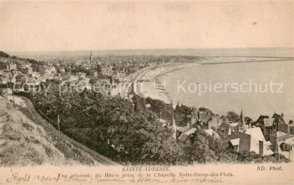 Sainte-Adresse Vue generale du Havre prise de la Chape