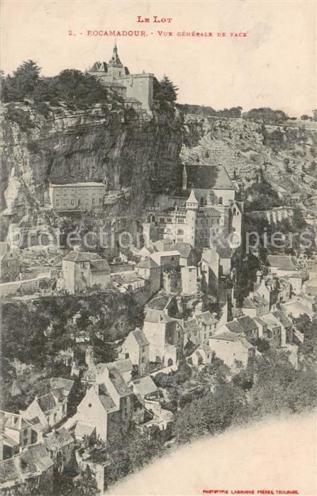Rocamadour 46 Lot Vue generale de Face