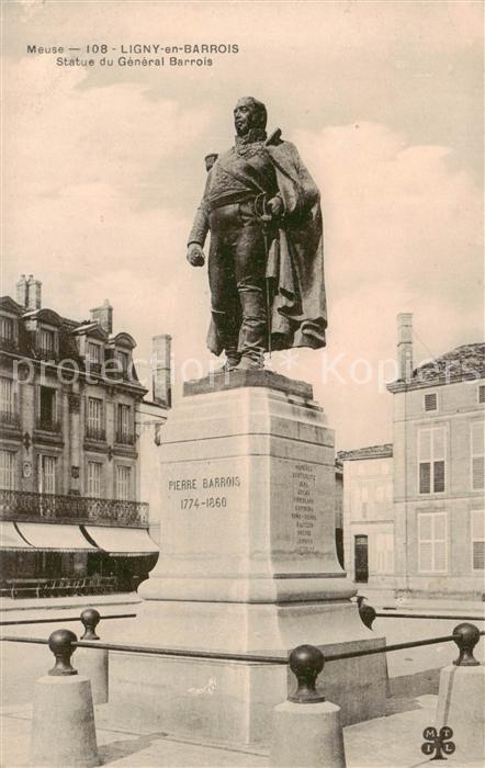 Ligny-en-Barrois 55 Meuse Statue du General Barrois