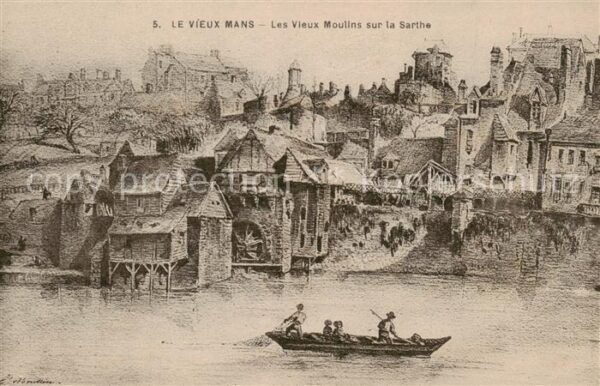 Le Mans Sarthe Les Vieux Moulins sur la Sarthe