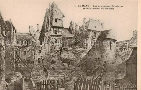 Le Mans Sarthe Les Anciennes Enceintes emplacement du