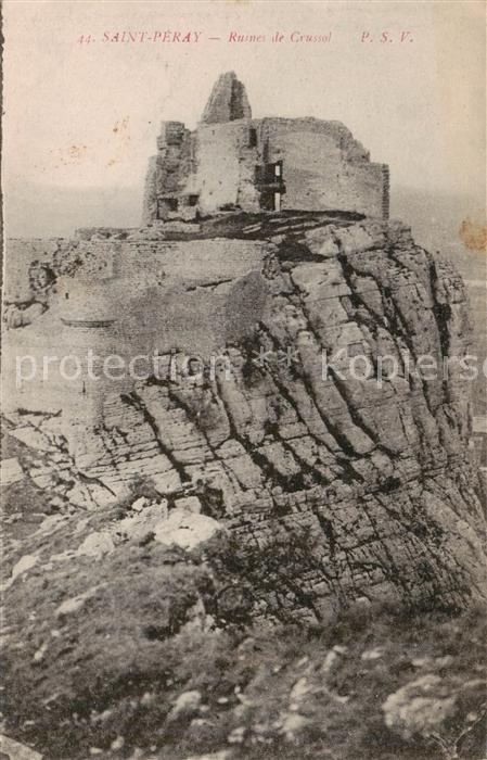 Saint-Peray Ruines de Grussol