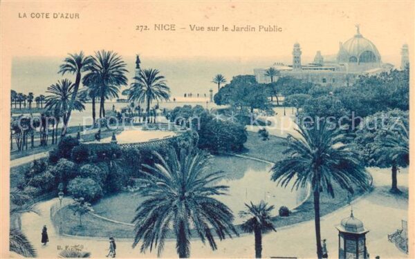 Nice  06 Nizza Vue sur le Jardin Public
