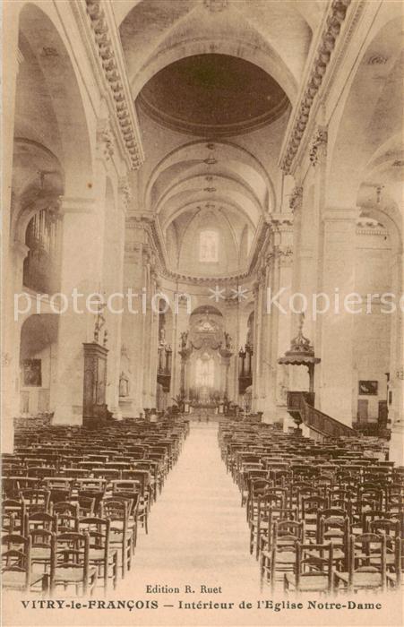 Vitry-le-Francois 51 Marne Interieur de l’Eglise Notre Dame