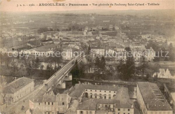 Angouleme 16 Charente Panorama Vue generale du Faubourg Saint