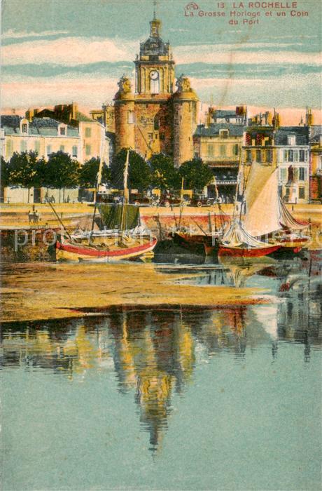 La Rochelle 17 LaGrosse Horloge et un Coin du Port