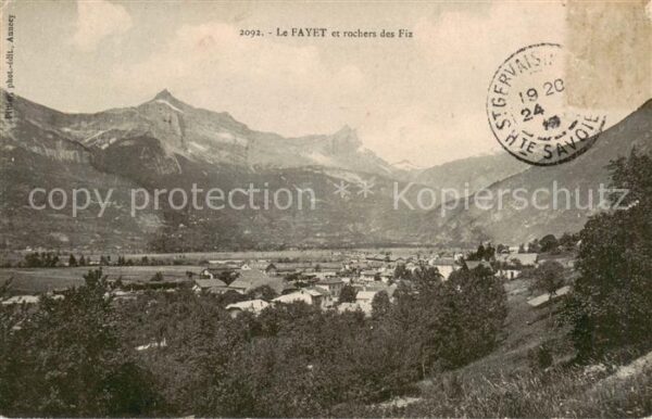 Le Fayet et rochers des Fiz